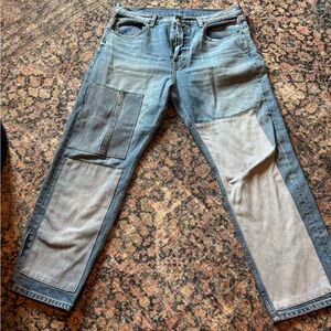 B SIDES Womans Jeans in Blue and Gray